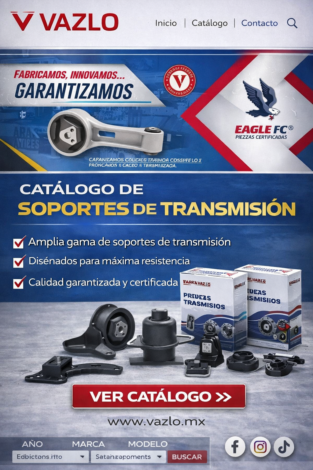 catalogo electronico vazlo autodis para soportes de transmision para automoviles